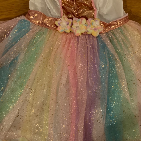 Spirit Halloween Unicorn Costume with Headband w/ Flowers - Picture 5 of 9